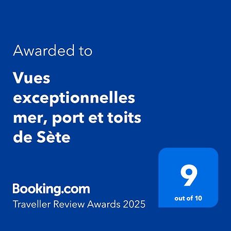 Vues Exceptionnelles Mer, Port Et Toits De Sète Exterior foto