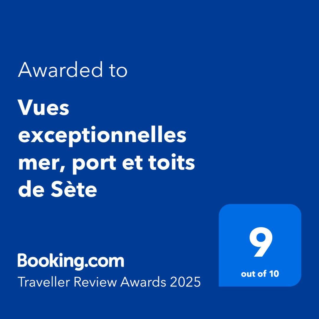 Vues Exceptionnelles Mer, Port Et Toits De Sète Exterior foto
